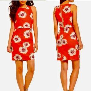 Ivanka Trump Women's Summer Dress Sleeveless Round Neck Floral Size 10 Like New
